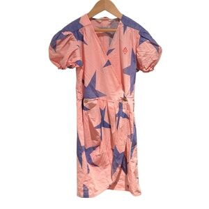 THE ANIMALS OBSERVATORY pink & purple stars dress - size 8